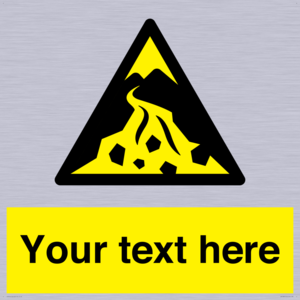 Custom Warning: Debris flow zone